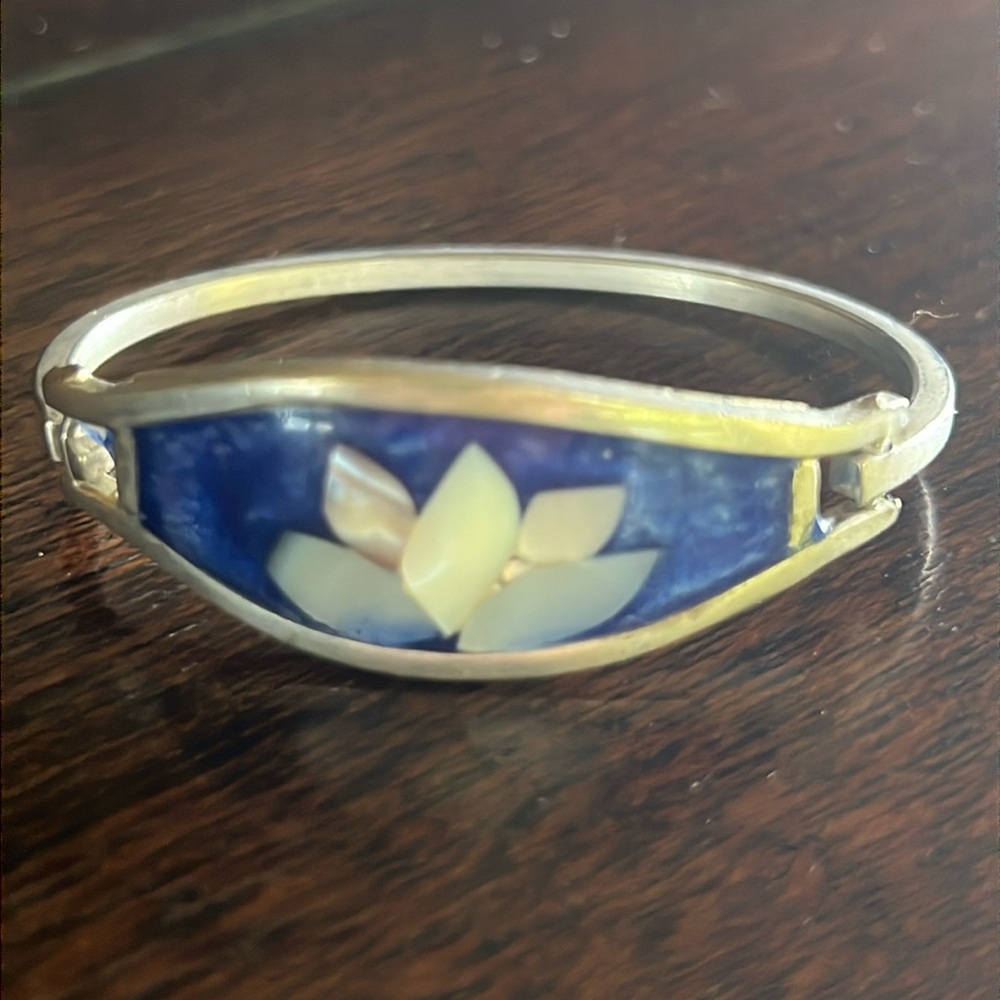 Mexican Alpaca Hinge Bracelet (small wrist)